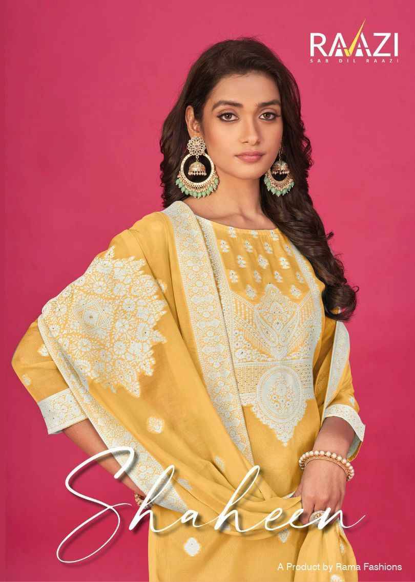 Shaheen By Rama Fashion 10001 To 10006 Series Festive Suits Beautiful Fancy Colorful Stylish Party Wear & Occasional Wear Pure Jacquard Embroidery Dresses At Wholesale Price