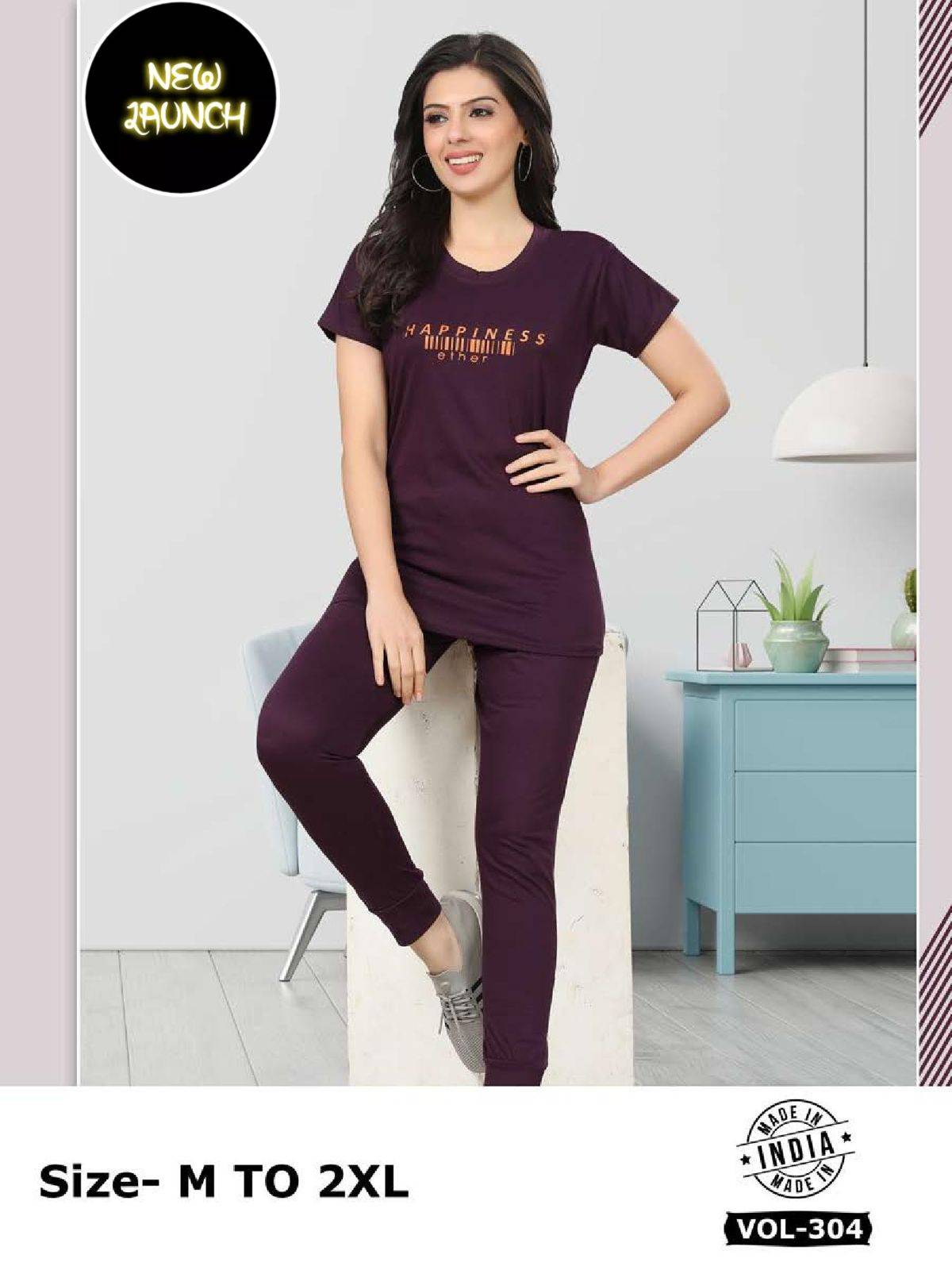 Summer Special Vol-304 By Fashion Talk 304-A To 304-F Series Beautiful Stylish Fancy Colorful Casual Wear & Ethnic Wear Hosiery Cotton Night Suits At Wholesale Price
