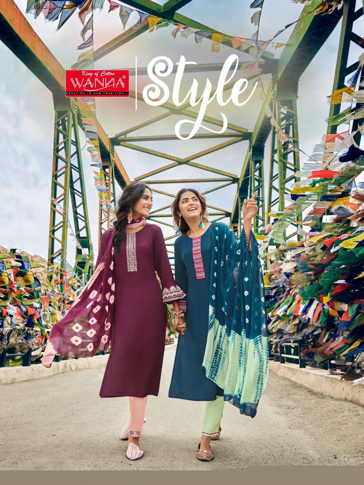 Style By Wanna 7001 To 7006 Series Beautiful Festive Suits Colorful Stylish Fancy Casual Wear & Ethnic Wear Rayon Slub Dresses At Wholesale Price