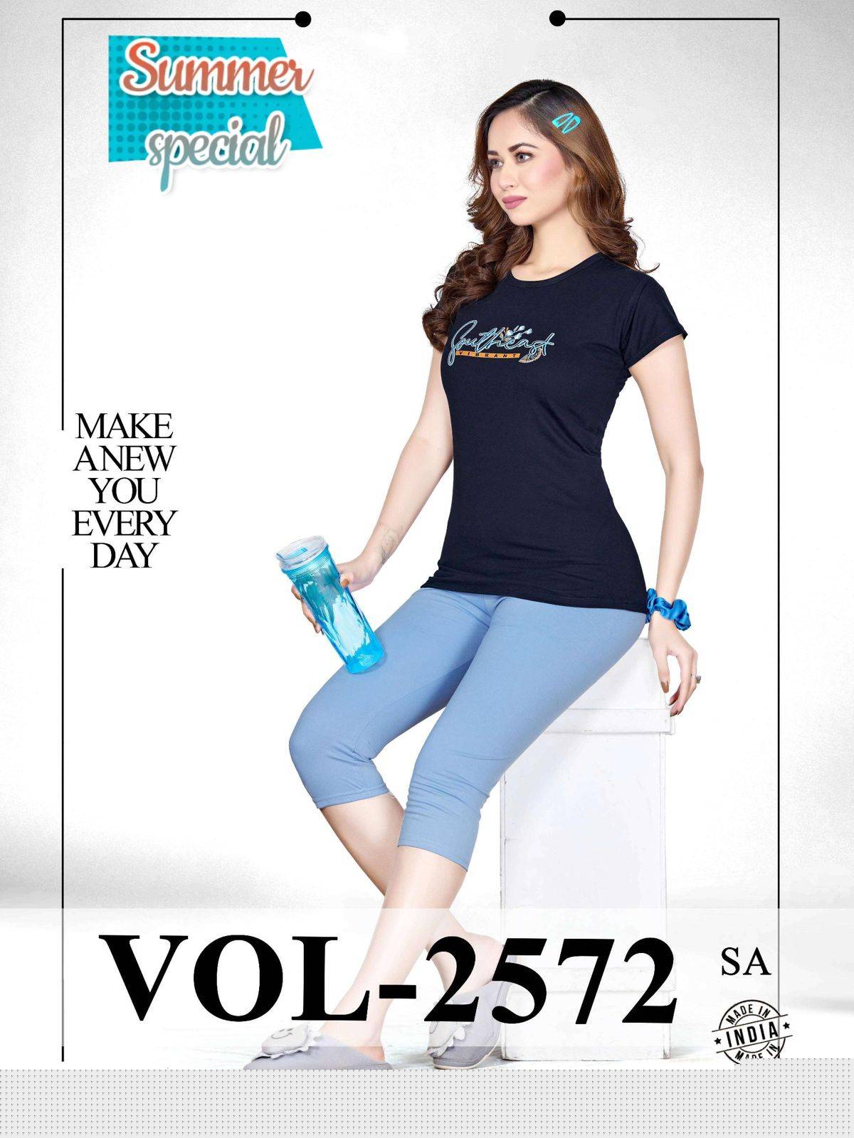 Summer Special Vol-2572 By Fashion Talk 2572-A To 2572-F Series Beautiful Stylish Fancy Colorful Casual Wear & Ethnic Wear Hosiery Cotton Night Suits At Wholesale Price