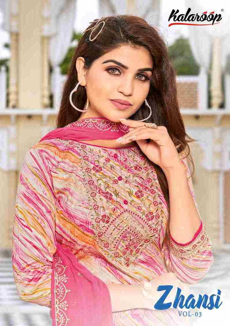 Zhansi Vol-3 By Kalaroop 13839 To 13842 Series Beautiful Festive Suits Colorful Stylish Fancy Casual Wear & Ethnic Wear Jam Cotton Dresses At Wholesale Price