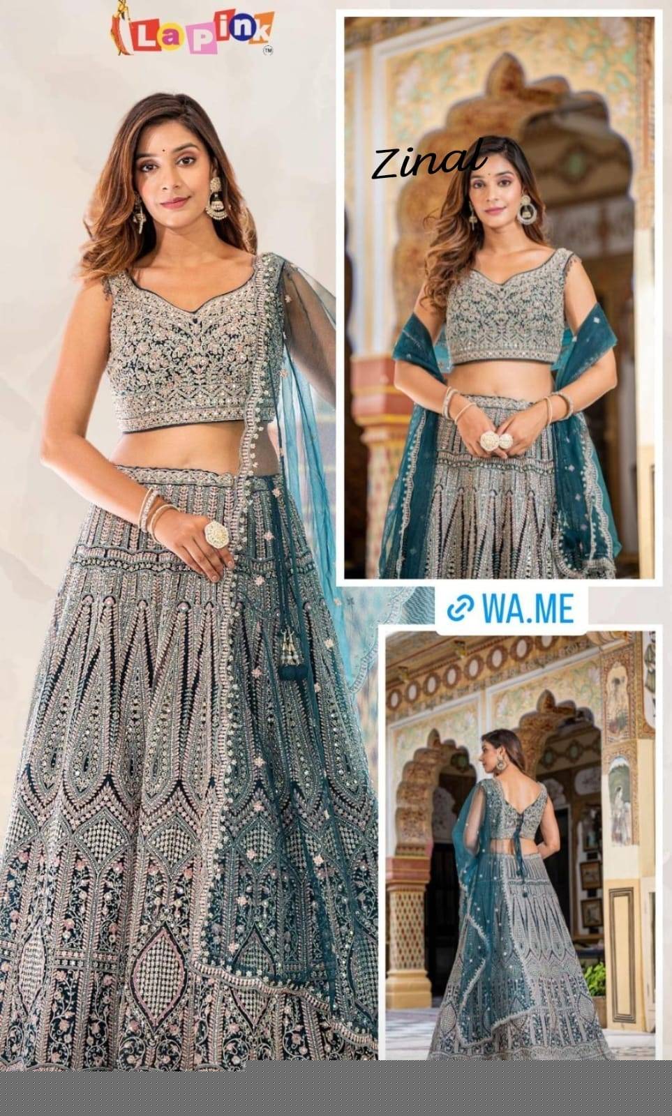 Zinal By Lapink Indian Traditional Wear Collection Beautiful Stylish Fancy Colorful Party Wear & Occasional Wear Fancy Lehenga At Wholesale Price