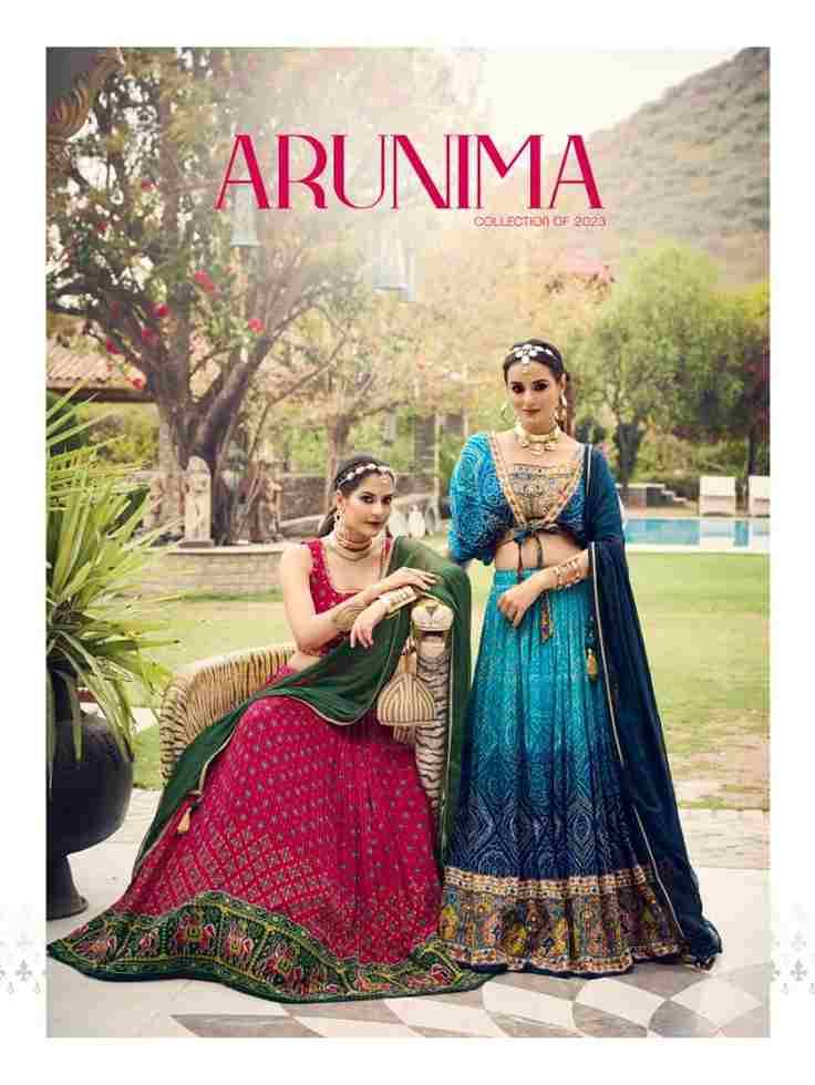 Arunima By Virasat 2001 To 2007 Series Festive Wear Collection Beautiful Stylish Colorful Fancy Party Wear & Occasional Wear Pure Chinnon Lehengas At Wholesale Price