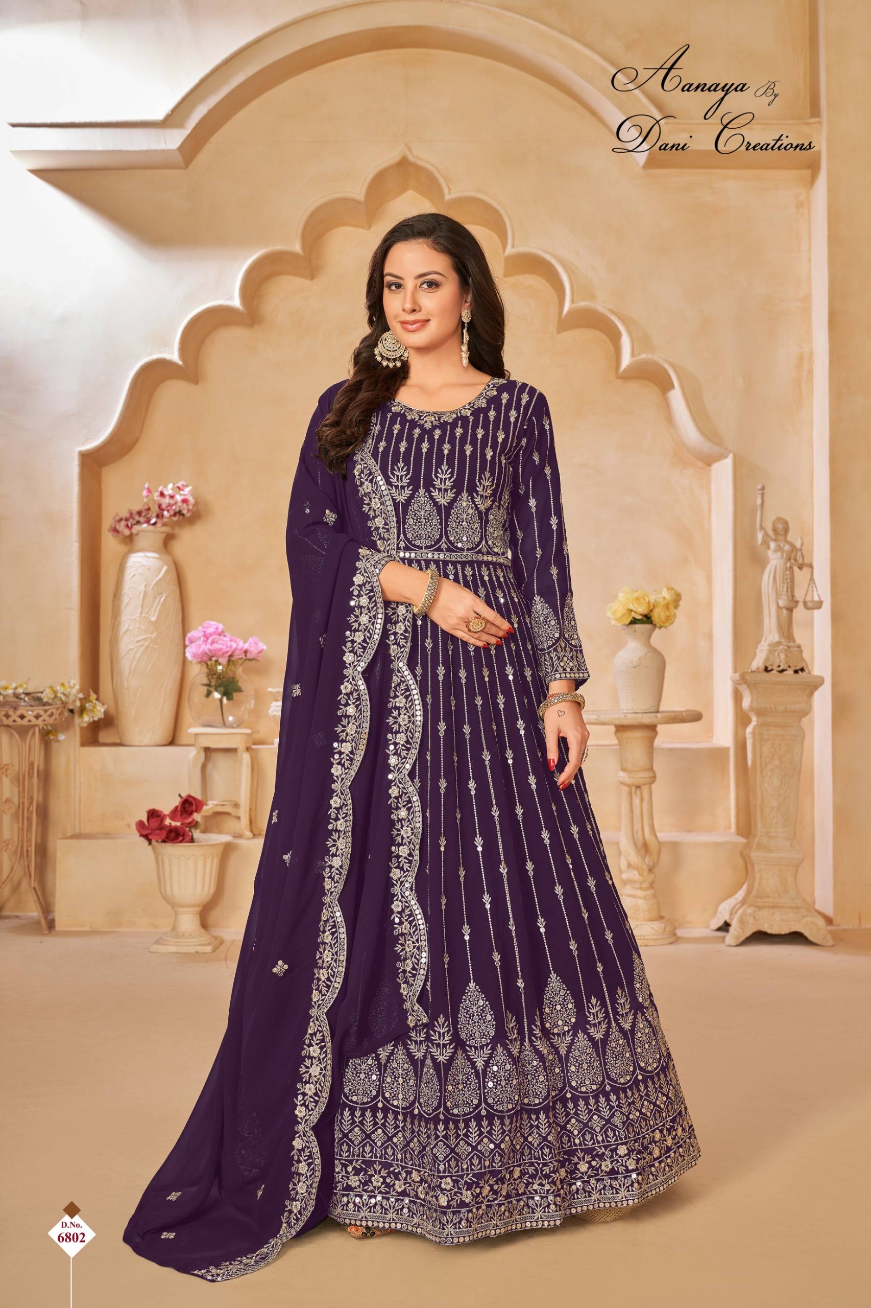 Aanaya Vol-168 By Twisha 6801 To 6804 Series Designer Anarkali Suits Beautiful Stylish Fancy Colorful Party Wear & Occasional Wear Faux Georgette Dresses At Wholesale Price