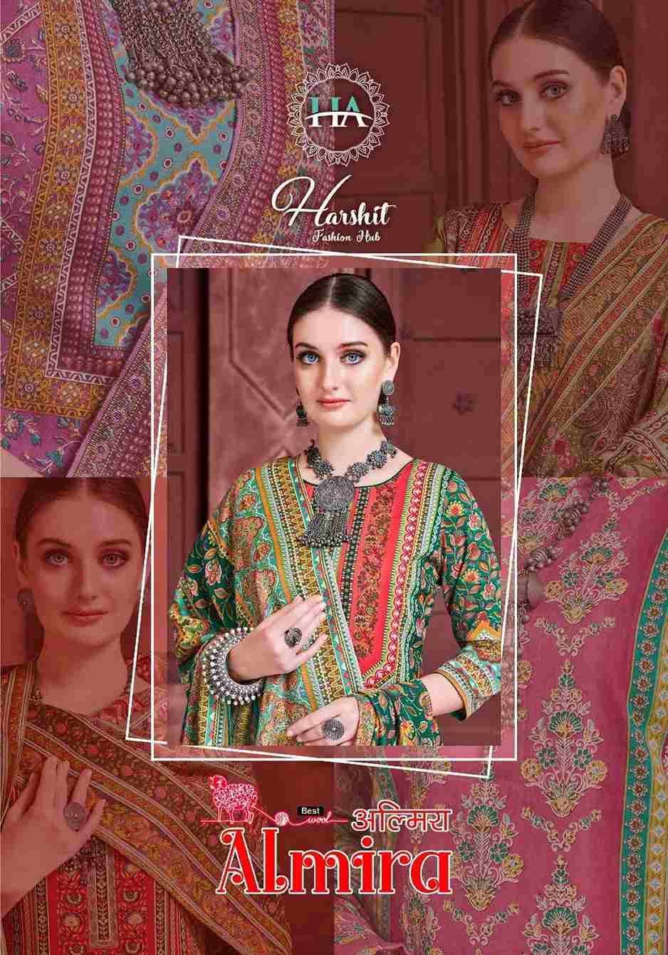 Almira By Harshit Fashion Hub 947-001 To 947-008 Series Beautiful Pakistani Suits Colorful Stylish Fancy Casual Wear & Ethnic Wear Pure Pashmina Digital Printed Dresses At Wholesale Price