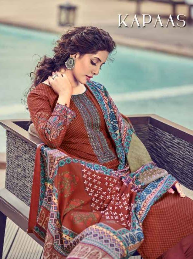 Kapaas By Hermitage 1001 To 1008 Series Beautiful Festive Suits Stylish Fancy Colorful Party Wear & Occasional Wear Pure Lawn Cotton Dresses At Wholesale Price