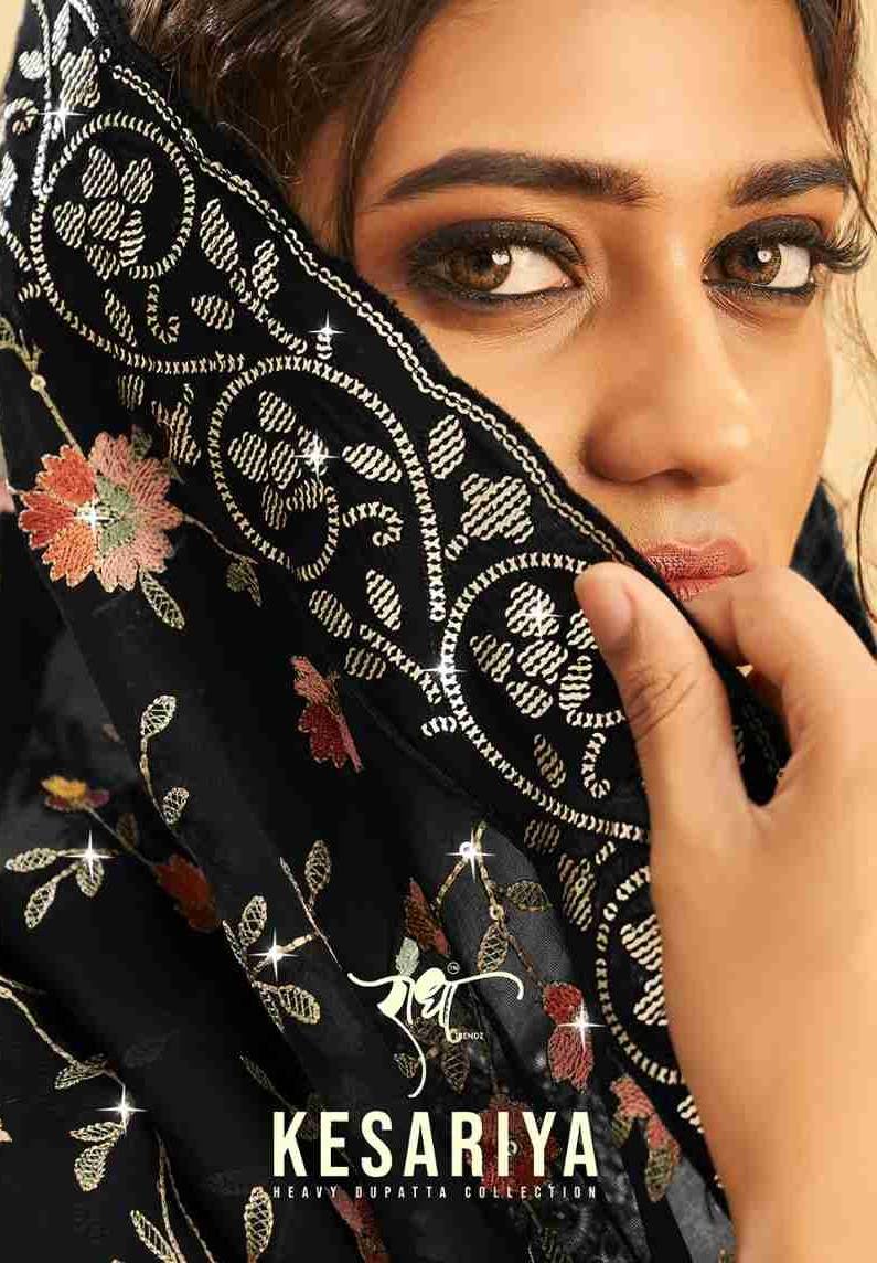 Kesariya By Radha Trendz 1141 To 1144 Series Beautiful Festive Suits Colorful Stylish Fancy Casual Wear & Ethnic Wear Organza Embroidered Dresses At Wholesale Price