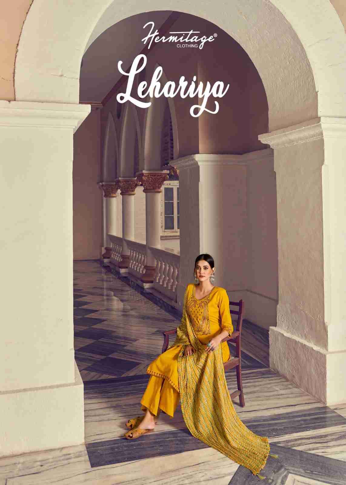 Lehariya By Hermitage 1001 To 1006 Series Designer Festive Suits Beautiful Fancy Stylish Colorful Party Wear & Occasional Wear Pure Viscose Slub Rayon Print With Embroidery Dresses At Wholesale Price
