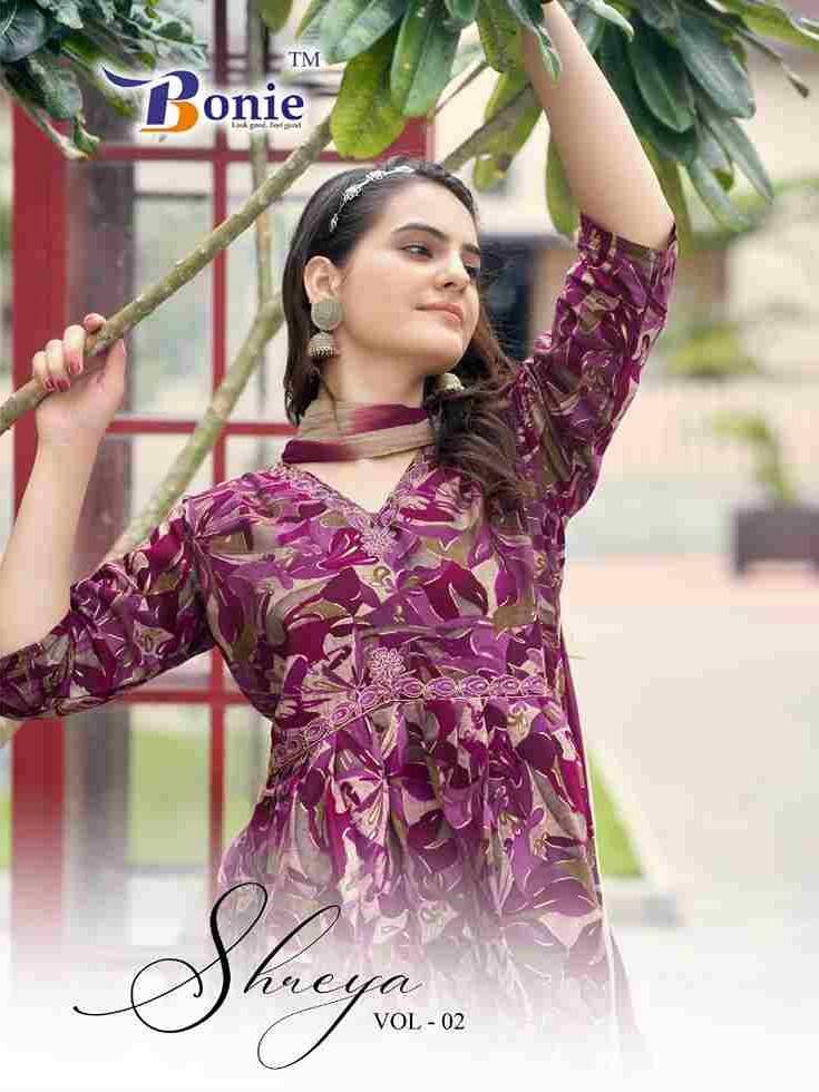 Shreya Vol-2 By Bonie 2001 To 2006 Series Beautiful Festive Suits Colorful Stylish Fancy Casual Wear & Ethnic Wear Pure Chanderi Print Dresses At Wholesale Price