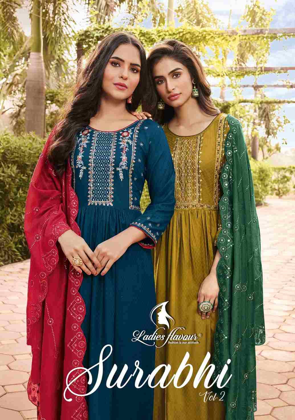 Surabhi Vol-2 By Ladies Flavour 2001 To 2006 Series Beautiful Festive Suits Colorful Stylish Fancy Casual Wear & Ethnic Wear Pure Rayon Print Dresses At Wholesale Price