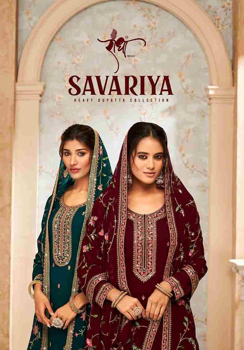 Savariya By Radha Trendz 1151 To 1155 Series Beautiful Stylish Festive Suits Fancy Colorful Casual Wear & Ethnic Wear & Ready To Wear Georgette Embroidered Dresses At Wholesale Price