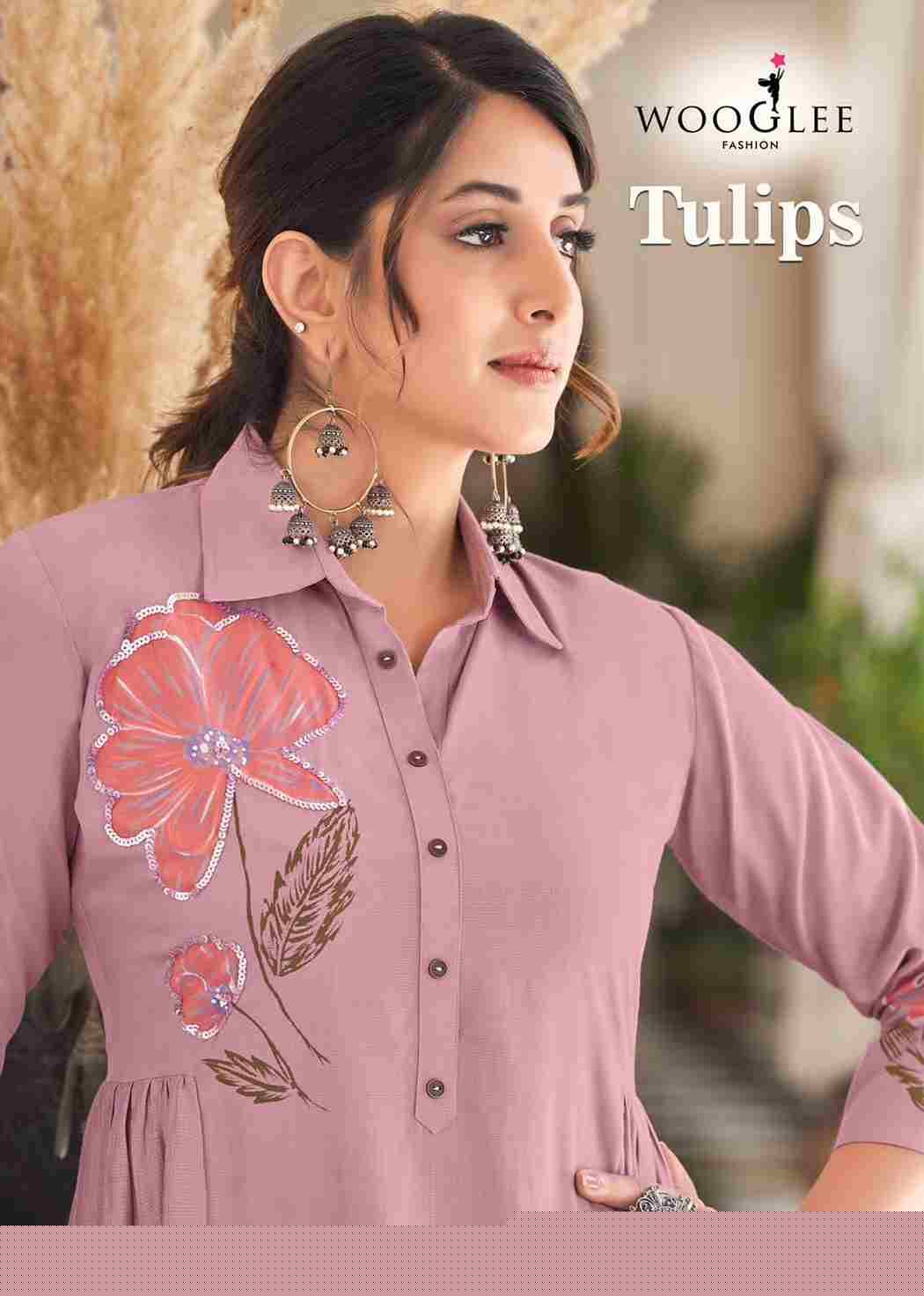 Tulips By Wooglee 3001 To 3004 Series Designer Stylish Fancy Colorful Beautiful Party Wear & Ethnic Wear Collection Heavy Rayon Co-Ord At Wholesale Price
