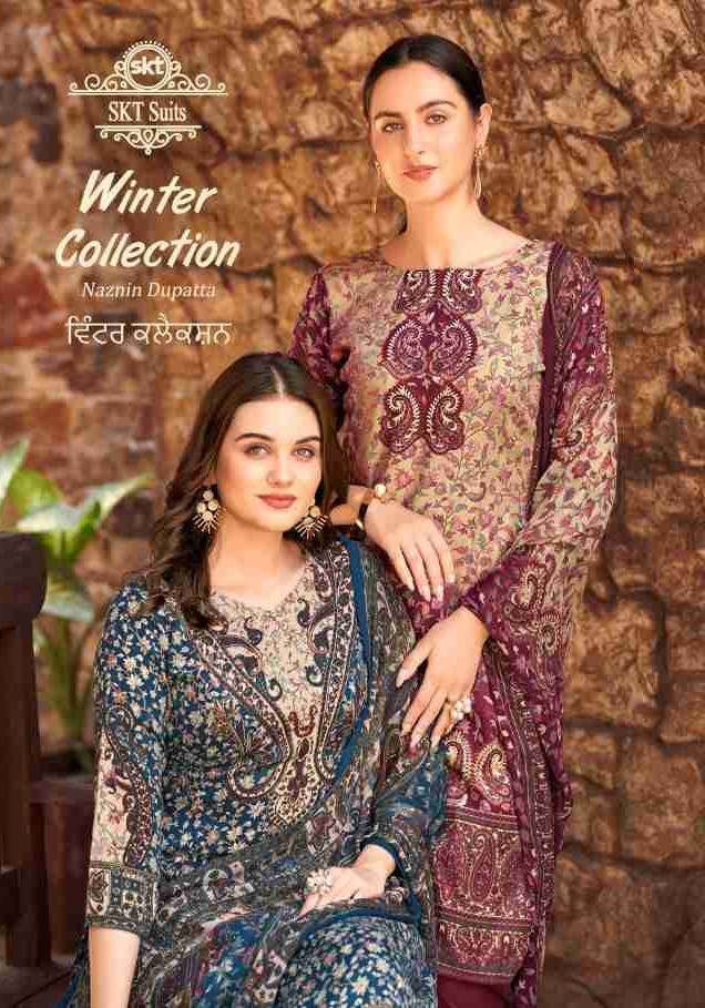 Winter Collection By Skt Suits 70001 To 70008 Series Beautiful Festive Suits Colorful Stylish Fancy Casual Wear & Ethnic Wear Pashmina Digital Print Dresses At Wholesale Price
