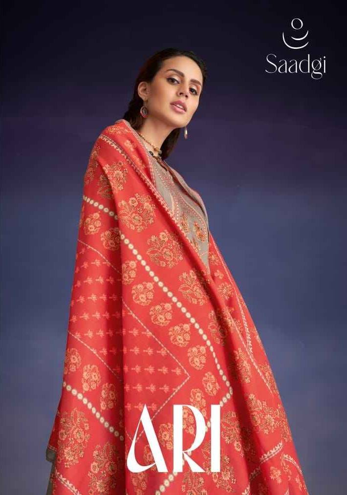 Ari By Saadgi Beautiful Stylish Festive Suits Fancy Colorful Casual Wear & Ethnic Wear & Ready To Wear Pashmina Digital Print With Work Dresses At Wholesale Price