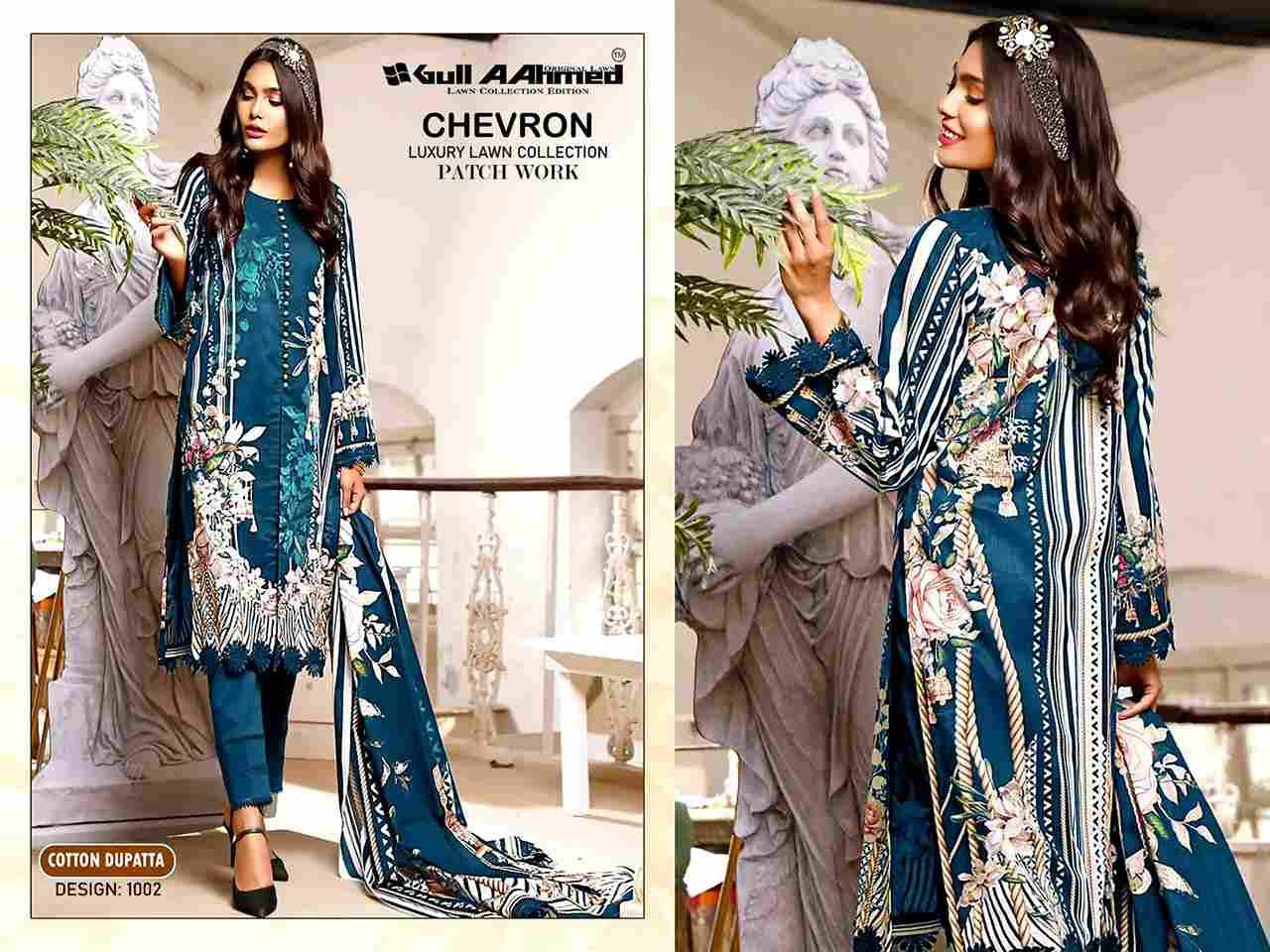 Chevron By Gull Aahmed 1001 To 1004 Series Beautiful Festive Suits Stylish Fancy Colorful Casual Wear & Ethnic Wear Pure Cotton Print Embroidered Dresses At Wholesale Price