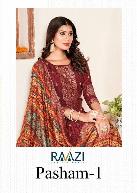 Pasham Vol-1 By Rama Fashion 1001 To 1006 Series Beautiful Stylish Festive Suits Fancy Colorful Casual Wear & Ethnic Wear & Ready To Wear Pure Viscose Pashmia Jacquard Dresses At Wholesale Price