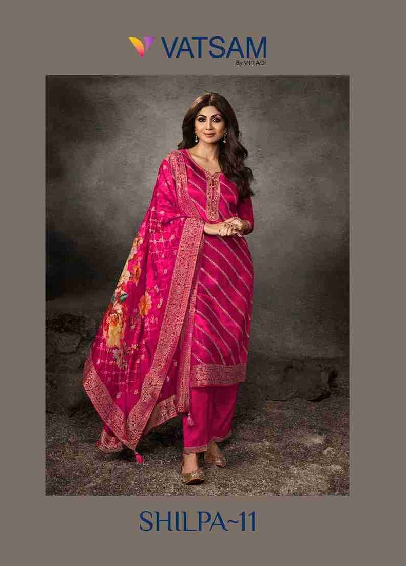 Shilpa Vol-11 By Vatsam 1321 To 1324 Series Beautiful Suits Colorful Stylish Fancy Casual Wear & Ethnic Wear Pure Viscose Jacquard Dresses At Wholesale Price
