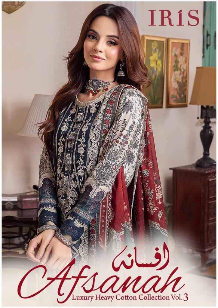 Afsanah Vol-3 By Iris 1021 To 1030 Series Designer Festive Suits Beautiful Stylish Fancy Colorful Party Wear & Occasional Wear Pure Cotton Print Dresses At Wholesale Price