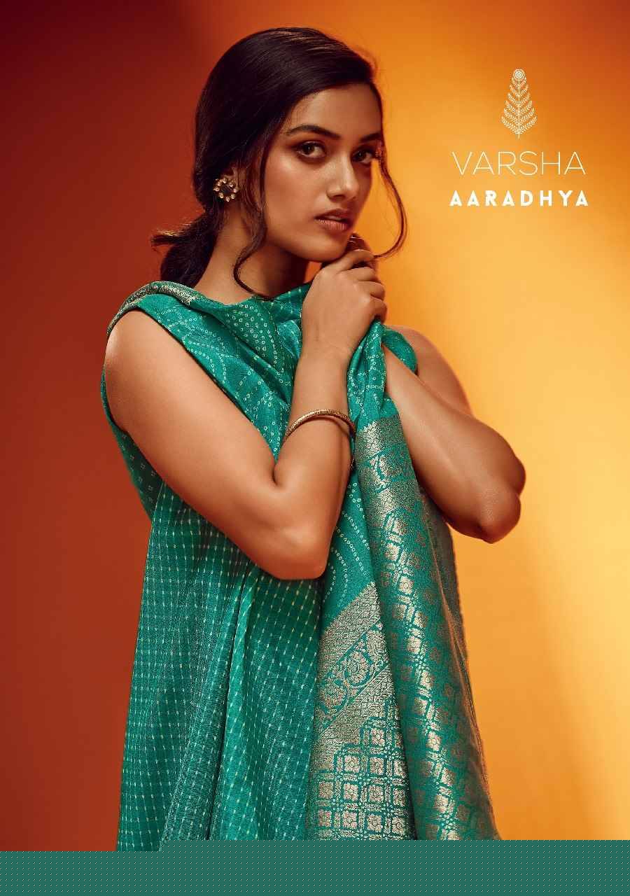 Aaradhya By Varsha 15-A To 15-C Series Indian Traditional Wear Collection Beautiful Stylish Fancy Colorful Party Wear & Occasional Wear Viscose Sarees At Wholesale Price