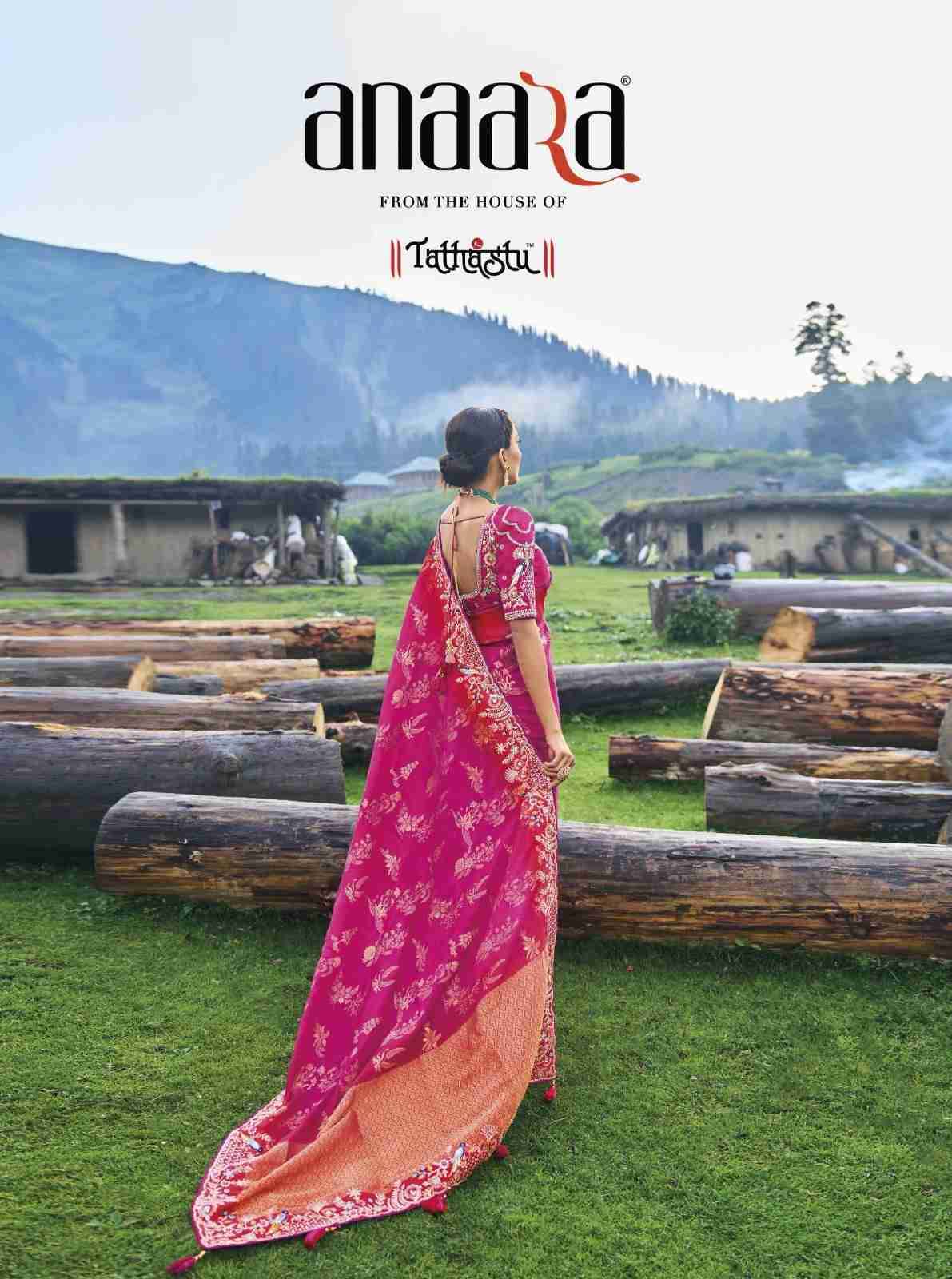 Anaara 6601 Series By Tathastu 6601 To 6609 Series Indian Traditional Wear Collection Beautiful Stylish Fancy Colorful Party Wear & Occasional Wear Fancy Sarees At Wholesale Price