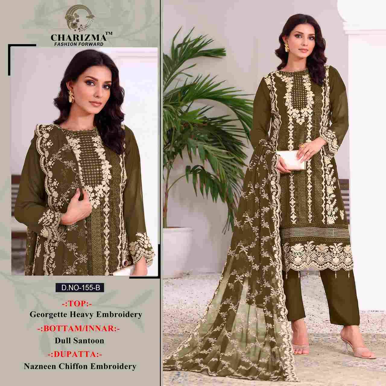 Charizma 155 Colours By Charizma Fashion 155-A To 155-D Series Beautiful Pakistani Suits Colorful Stylish Fancy Casual Wear & Ethnic Wear Georgette Embroidered Dresses At Wholesale Price
