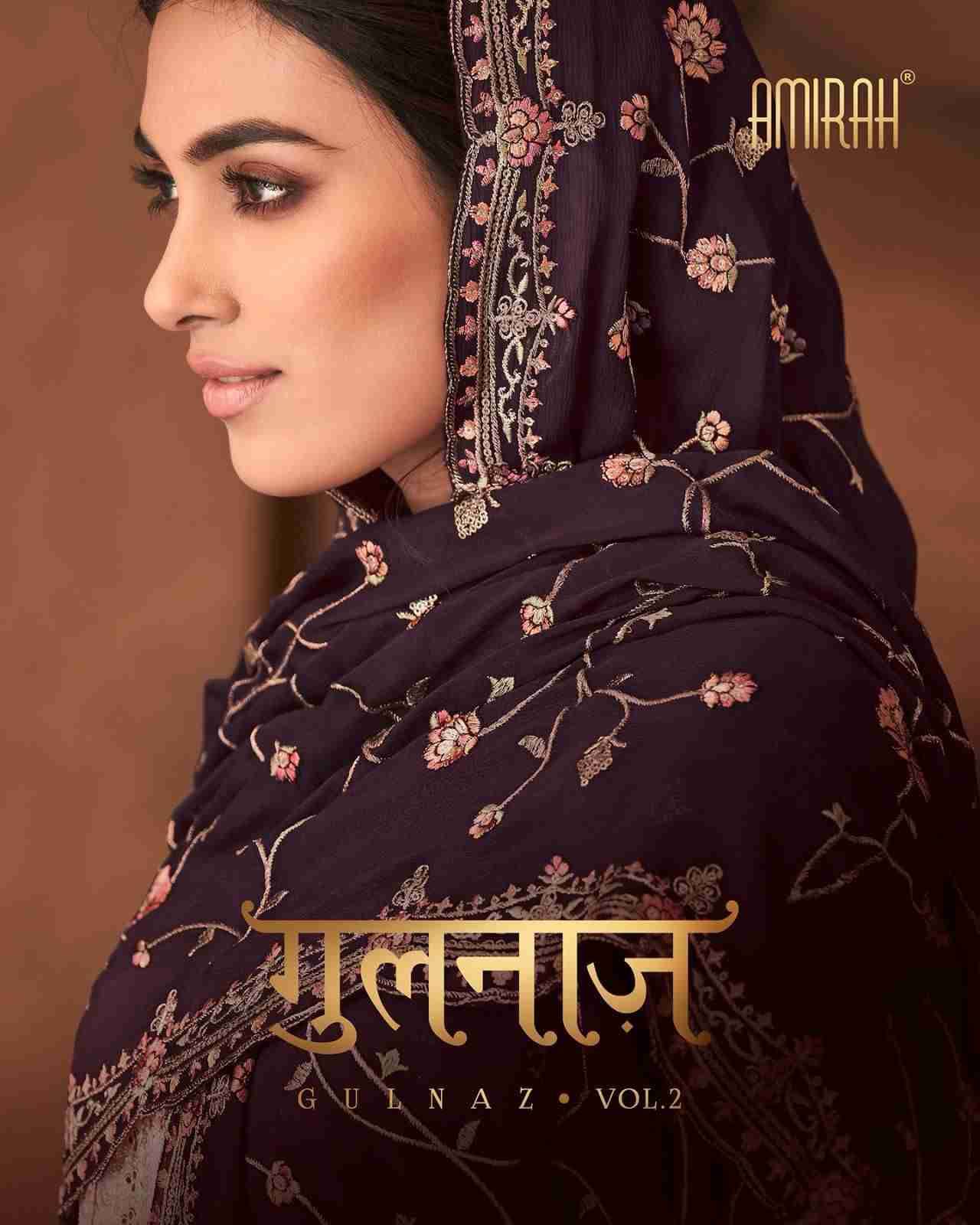 Gulnaz Vol-2 By Amirah 17061 To 17066 Series Beautiful Stylish Festive Suits Fancy Colorful Casual Wear & Ethnic Wear & Ready To Wear Chinnon Silk Dresses At Wholesale Price