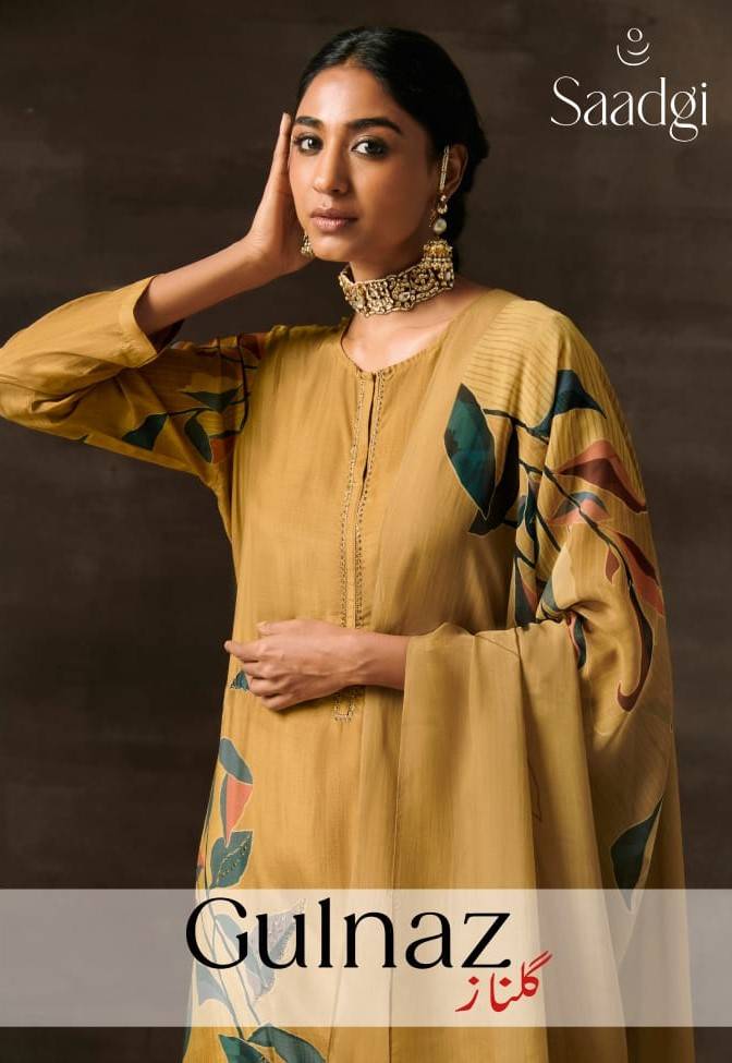 Gulnaz By Saadgi 432-A To 432-B Series Beautiful Stylish Festive Suits Fancy Colorful Casual Wear & Ethnic Wear & Ready To Wear Cotton Silk With Embroidery Dresses At Wholesale Price
