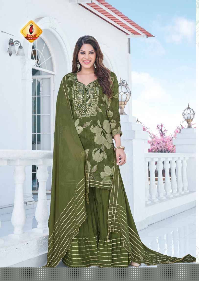 Jashn Vol-2 By Shruti 01 To 03 Series Beautiful Stylish Sharara Suits Fancy Colorful Casual Wear & Ethnic Wear & Ready To Wear Viscose Chinnon Dresses At Wholesale Price