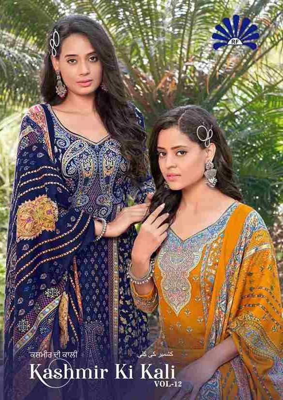 Kashmir Ki Kali Vol-12 By Radha Fab 12001 To 12010 Series Beautiful Festive Suits Colorful Stylish Fancy Casual Wear & Ethnic Wear Pure Pashmina Embroidered Dresses At Wholesale Price