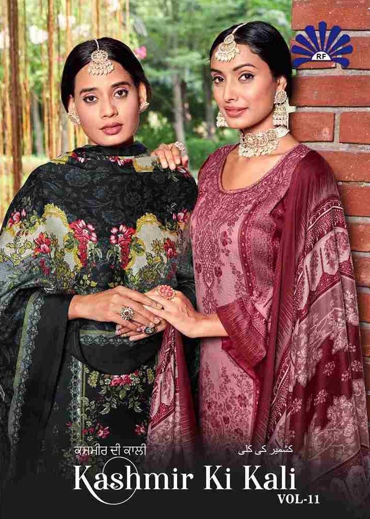 Kashmir Ki Kali Vol-11 By Radha Fab 11001 To 11010 Series Beautiful Festive Suits Colorful Stylish Fancy Casual Wear & Ethnic Wear Pure Pashmina Embroidered Dresses At Wholesale Price