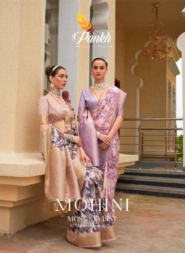 Mohini By Pankh Creation 7801 To 7808 Series Indian Traditional Wear Collection Beautiful Stylish Fancy Colorful Party Wear & Occasional Wear Fancy Sarees At Wholesale Price