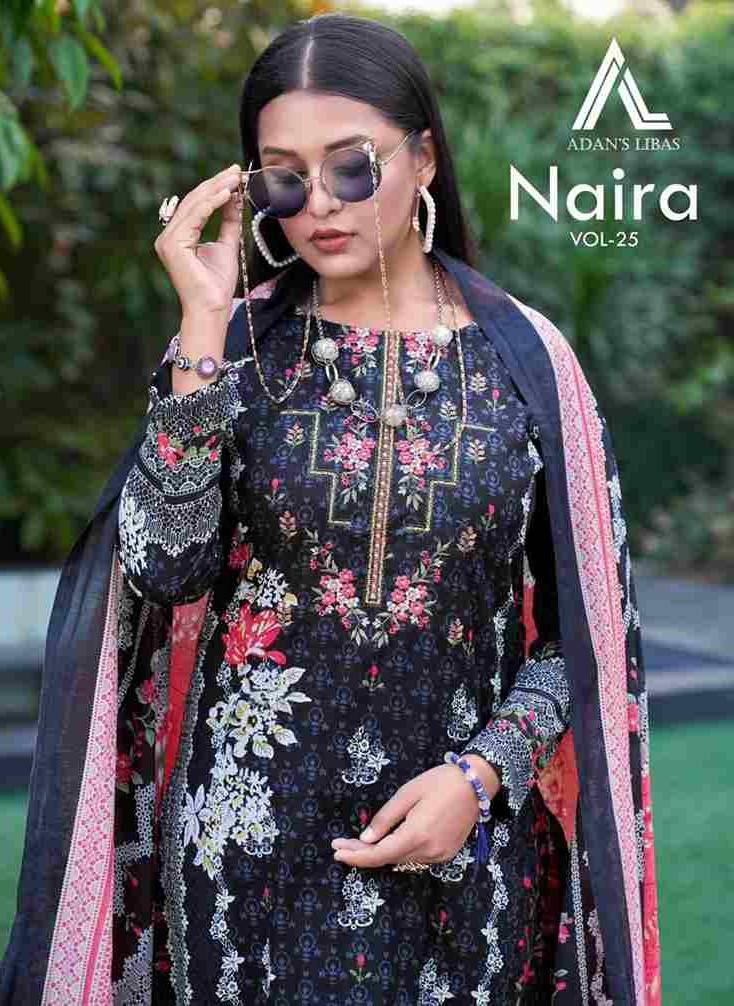 Naira Vol-25 By Adans Libas 25001 To 25008 Series Beautiful Festive Suits Stylish Fancy Colorful Casual Wear & Ethnic Wear Pure Cotton Print Dresses At Wholesale Price