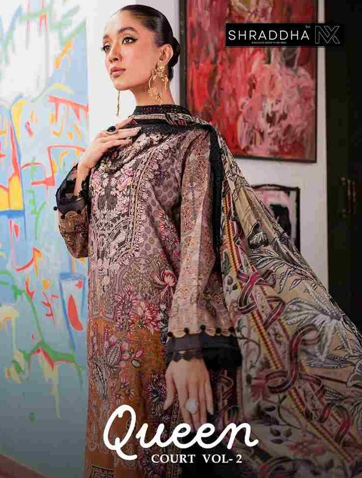 Queen Court Vol-2 By Shraddha Nx 2001 To 2004 Series Beautiful Festive Suits Stylish Fancy Colorful Casual Wear & Ethnic Wear Lawn Cotton Print Dresses At Wholesale Price