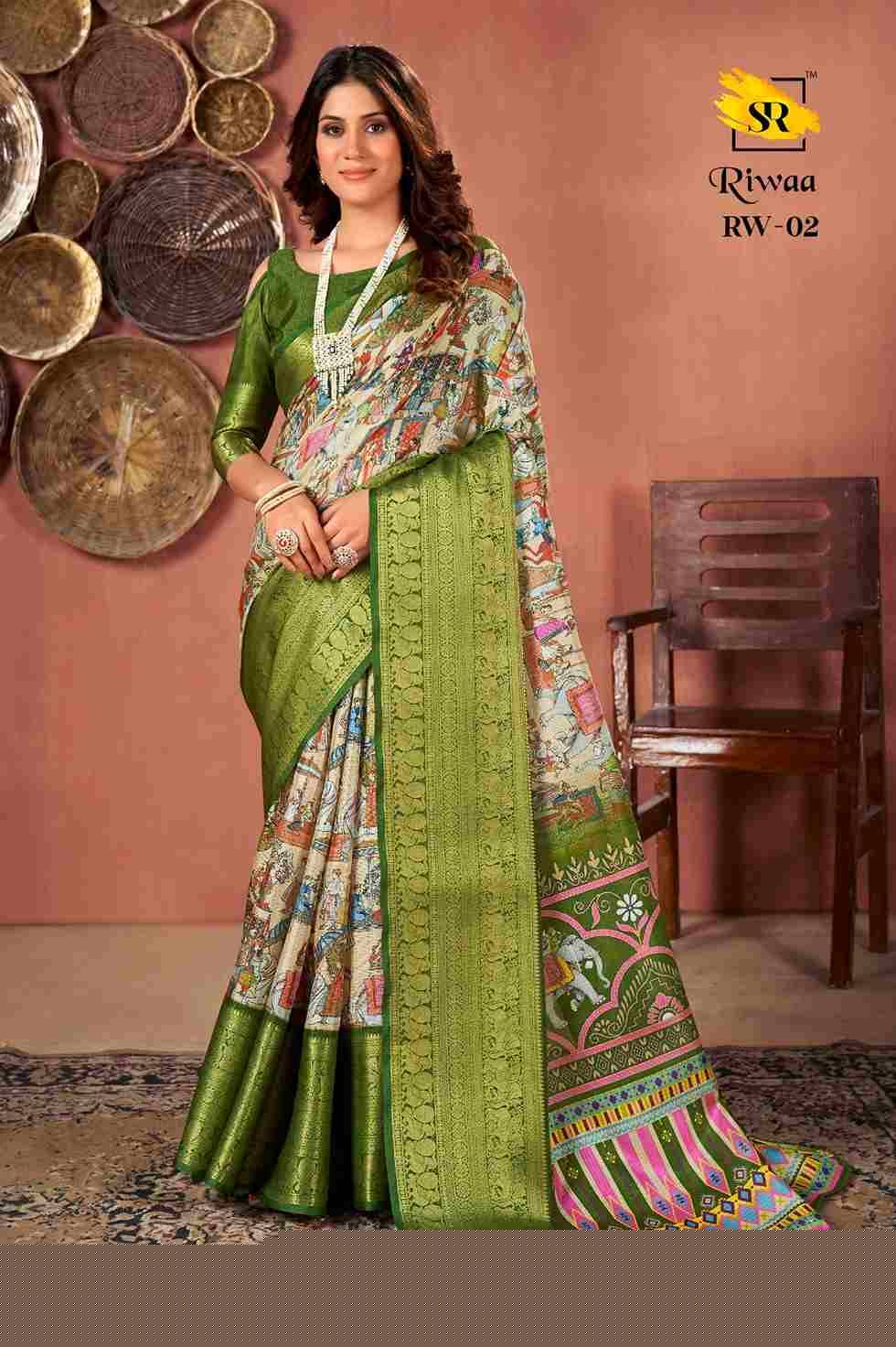 Riwaa By Sr 01 To 10 Series Indian Traditional Wear Collection Beautiful Stylish Fancy Colorful Party Wear & Occasional Wear Kota Checks Sarees At Wholesale Price