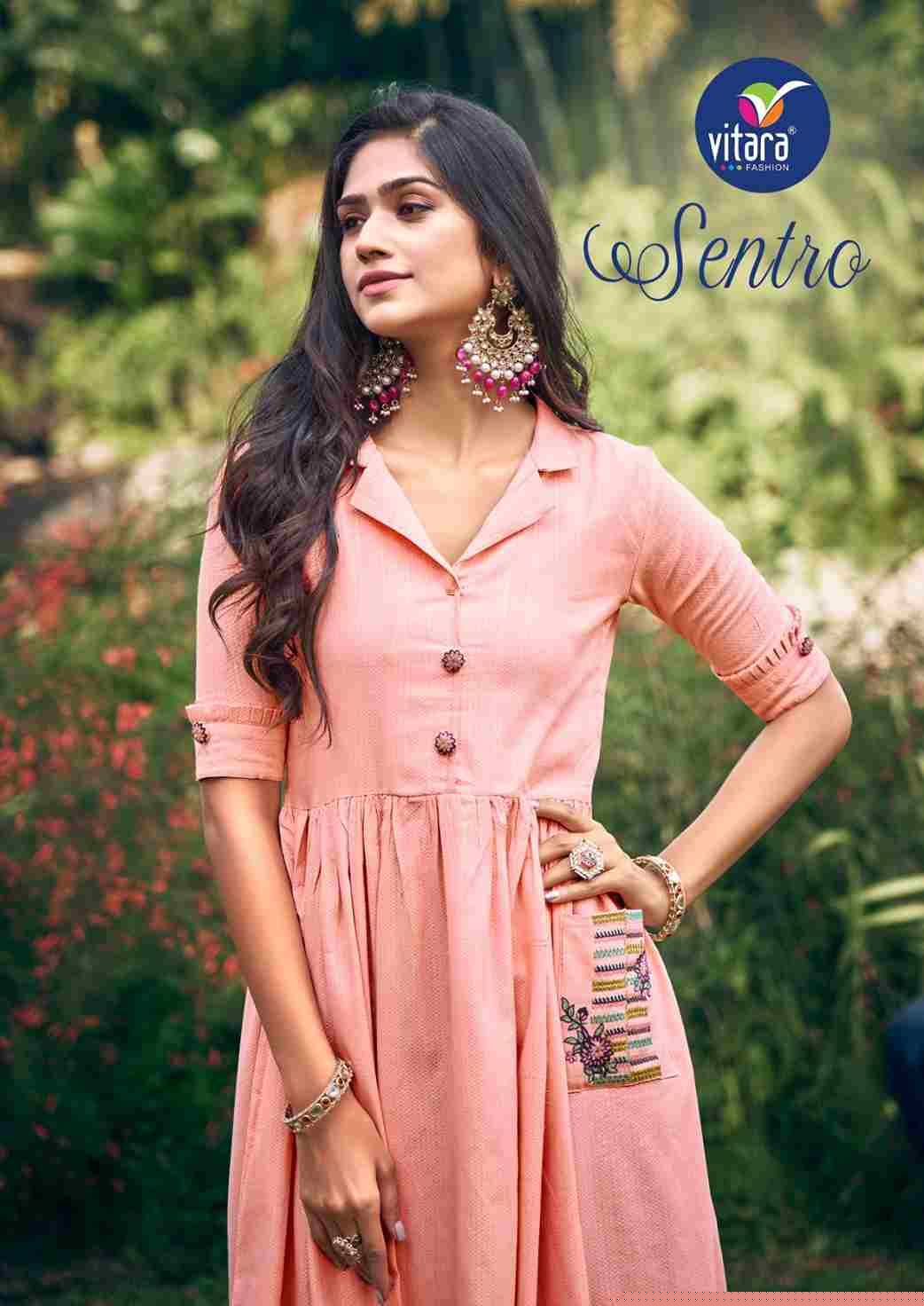 Sentro By Vitara 10003 To 10006 Series Designer Stylish Fancy Colorful Beautiful Party Wear & Ethnic Wear Collection Cotton Gowns At Wholesale Price