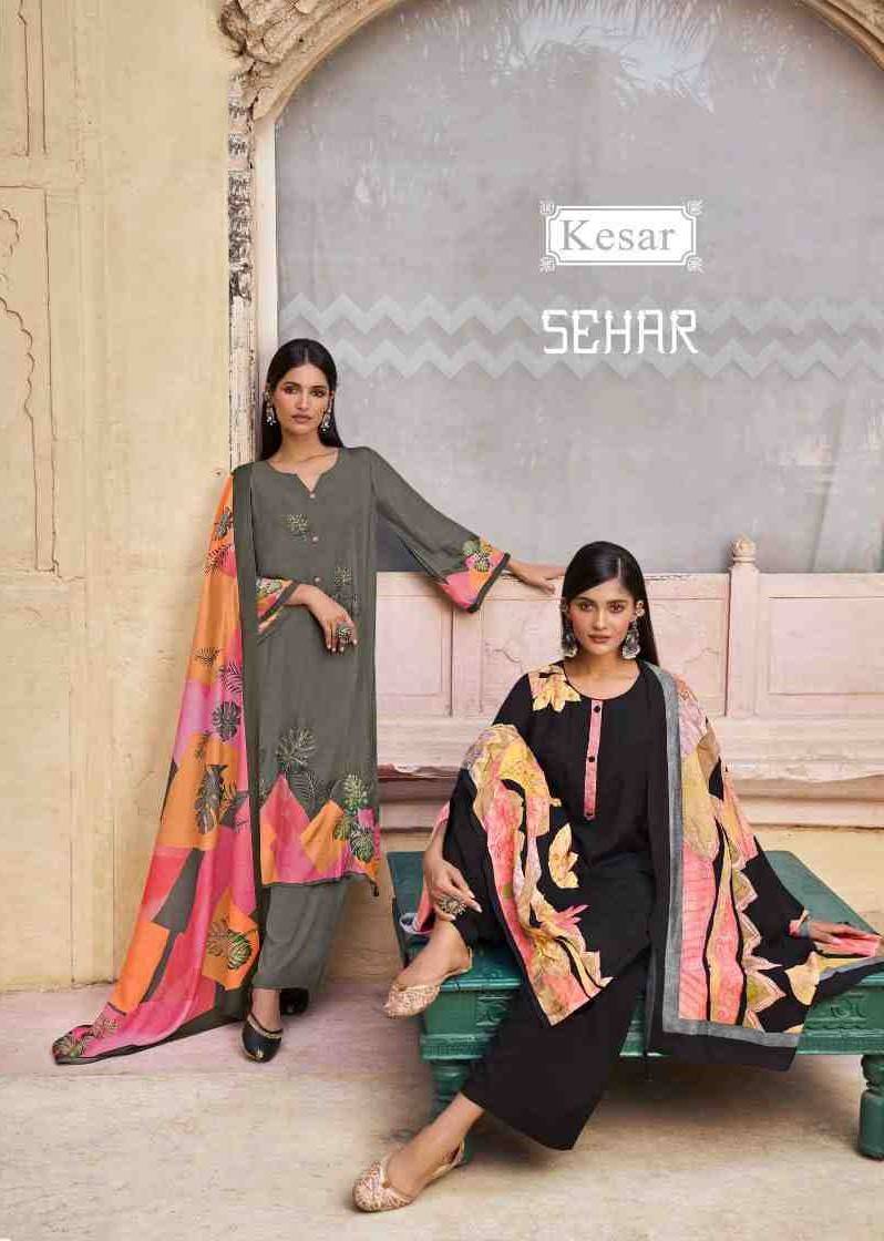 Sehar By Kesar 1001 To 1006 Series Beautiful Stylish Festive Suits Fancy Colorful Casual Wear & Ethnic Wear & Ready To Wear Pure Muslin Silk Dresses At Wholesale Price