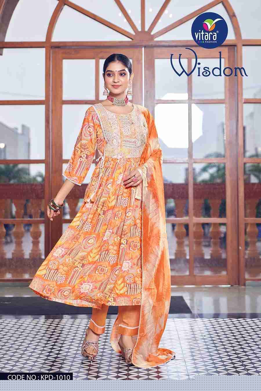 Wisdom By Vitara 1009 To 1012 Series Designer Stylish Fancy Colorful Beautiful Party Wear & Ethnic Wear Collection Rayon Foil Dresses At Wholesale Price