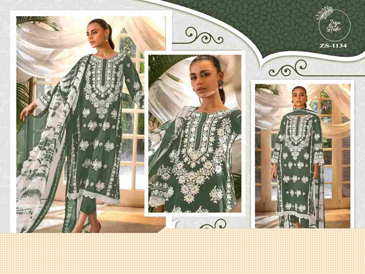 Zs-1134 Colours By Zs Textile 1134-A To 1134-C Series Beautiful Stylish Festive Suits Fancy Colorful Casual Wear & Ethnic Wear & Ready To Wear Georgette Embroidered Dresses At Wholesale Price