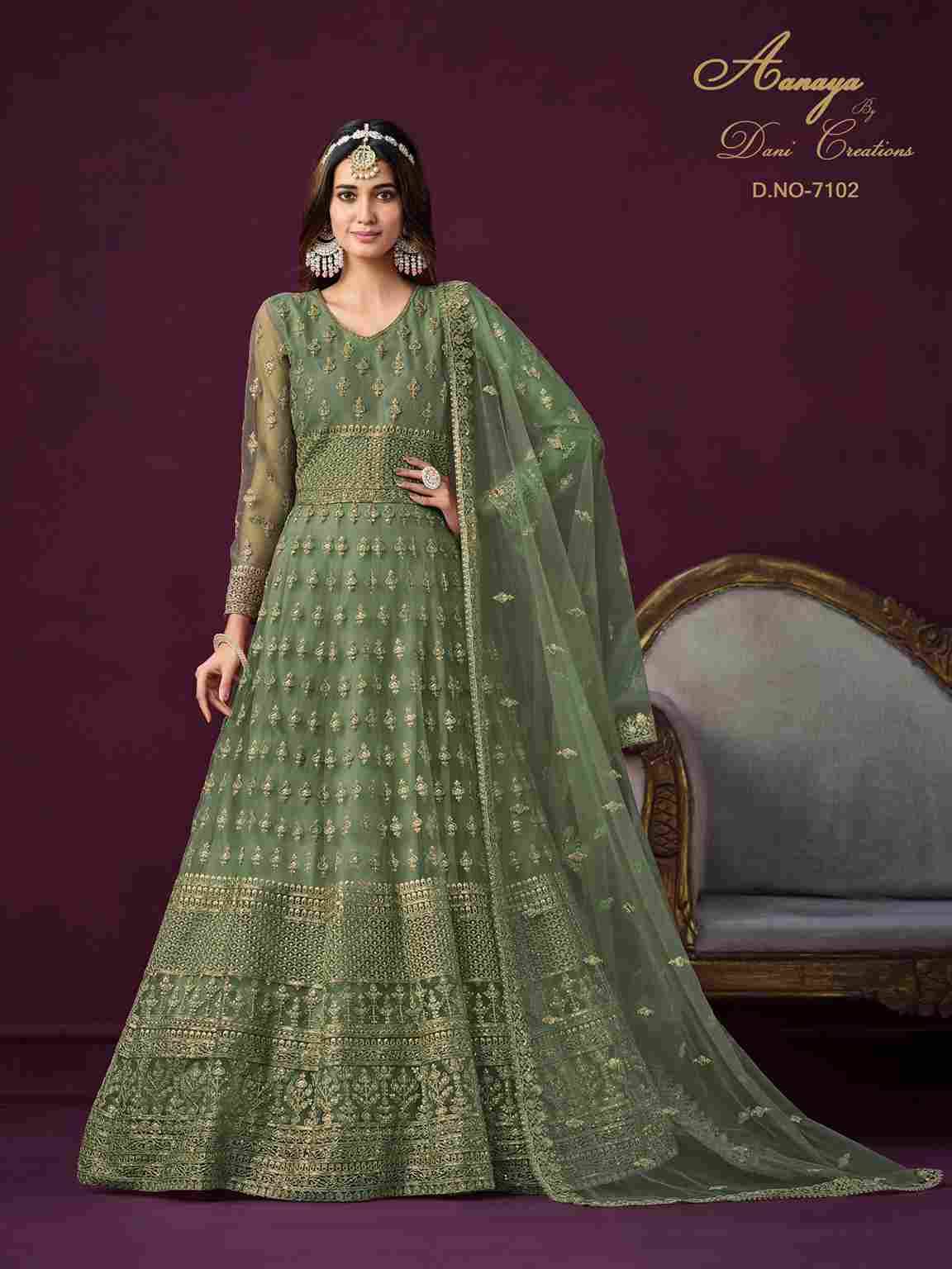 Aanaya Vol-171 By Twisha 7101 To 7104 Series Beautiful Anarkali Suits Colorful Stylish Fancy Casual Wear & Ethnic Wear Net Dresses At Wholesale Price