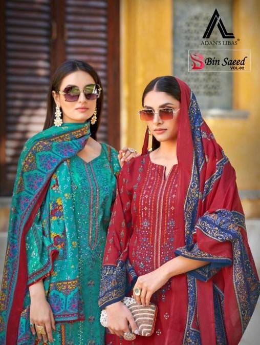 Bin Saeed Vol-2 By Adans Libas 2001 To 2008 Series Beautiful Festive Suits Colorful Stylish Fancy Casual Wear & Ethnic Wear Pure Cotton With Embroidered Dresses At Wholesale Price