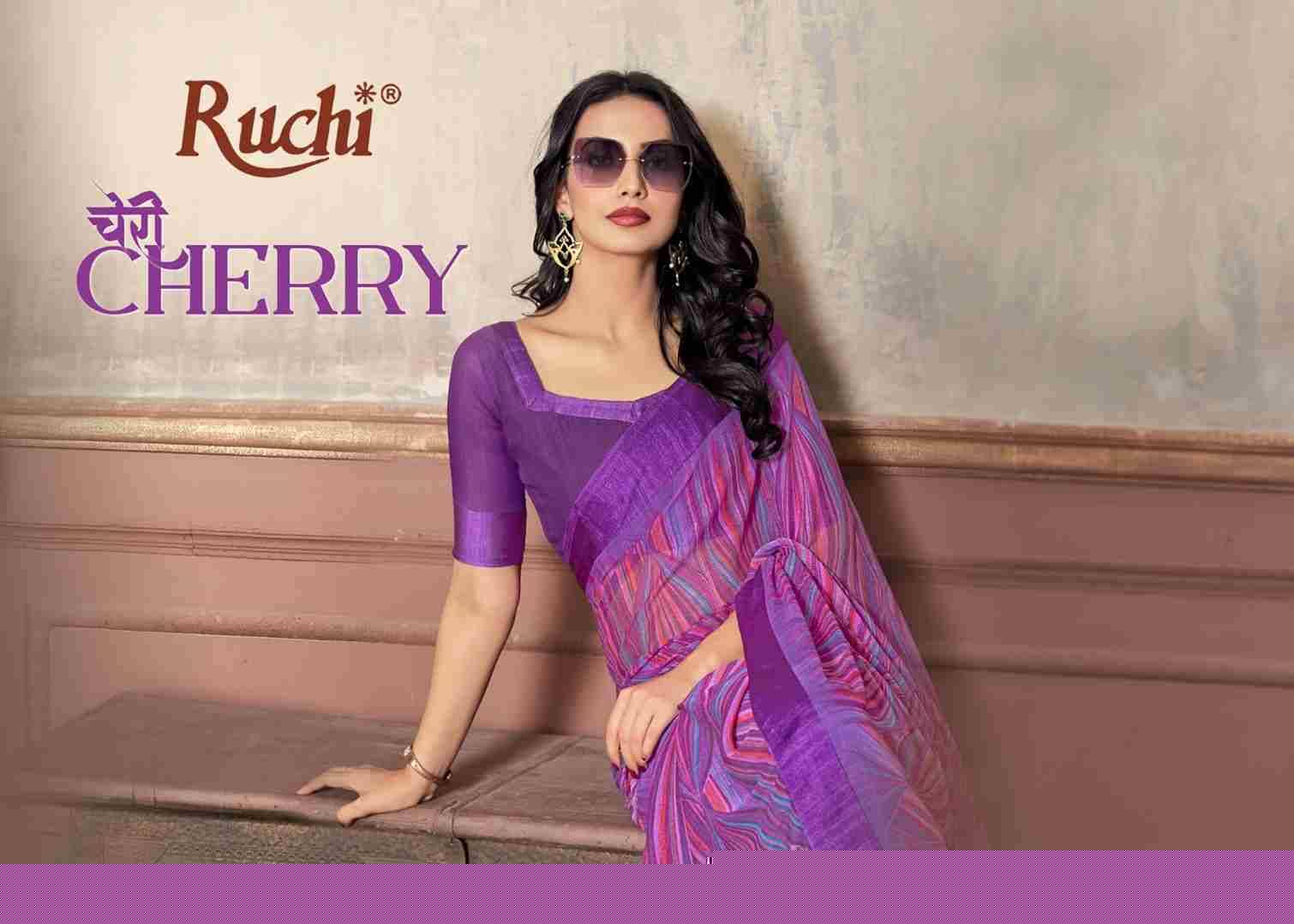 Cherry Vol-40 By Ruchi Sarees 29201-A To 29203-D Series Indian Traditional Wear Collection Beautiful Stylish Fancy Colorful Party Wear & Occasional Wear Chiffon Sarees At Wholesale Price