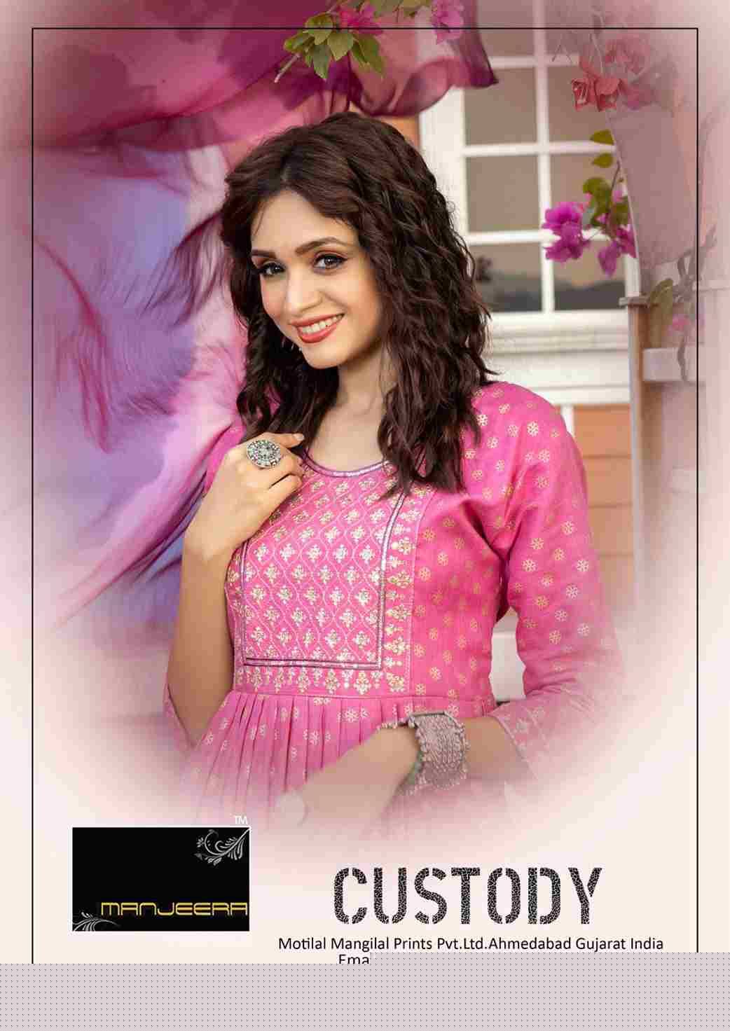 Custody By Manjeera 101 To 108 Series Beautiful Stylish Festive Suits Fancy Colorful Casual Wear & Ethnic Wear & Ready To Wear Capsule Dresses At Wholesale Price