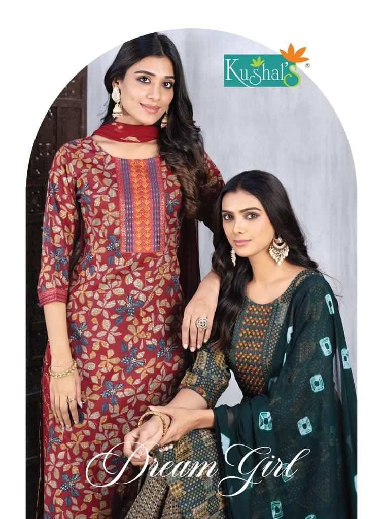 Dream Girl By Kushals 25101 To 25110 Series Beautiful Suits Colorful Stylish Fancy Casual Wear & Ethnic Wear Capsule Print Dresses At Wholesale Price