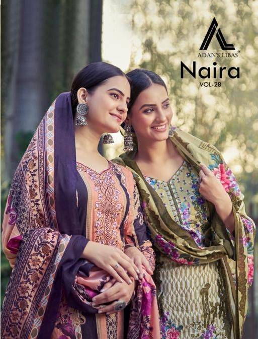 Naira Vol-28 By Adans Libas 28001 To 28010 Series Beautiful Festive Suits Colorful Stylish Fancy Casual Wear & Ethnic Wear Pure Cotton Print With Work Dresses At Wholesale Price