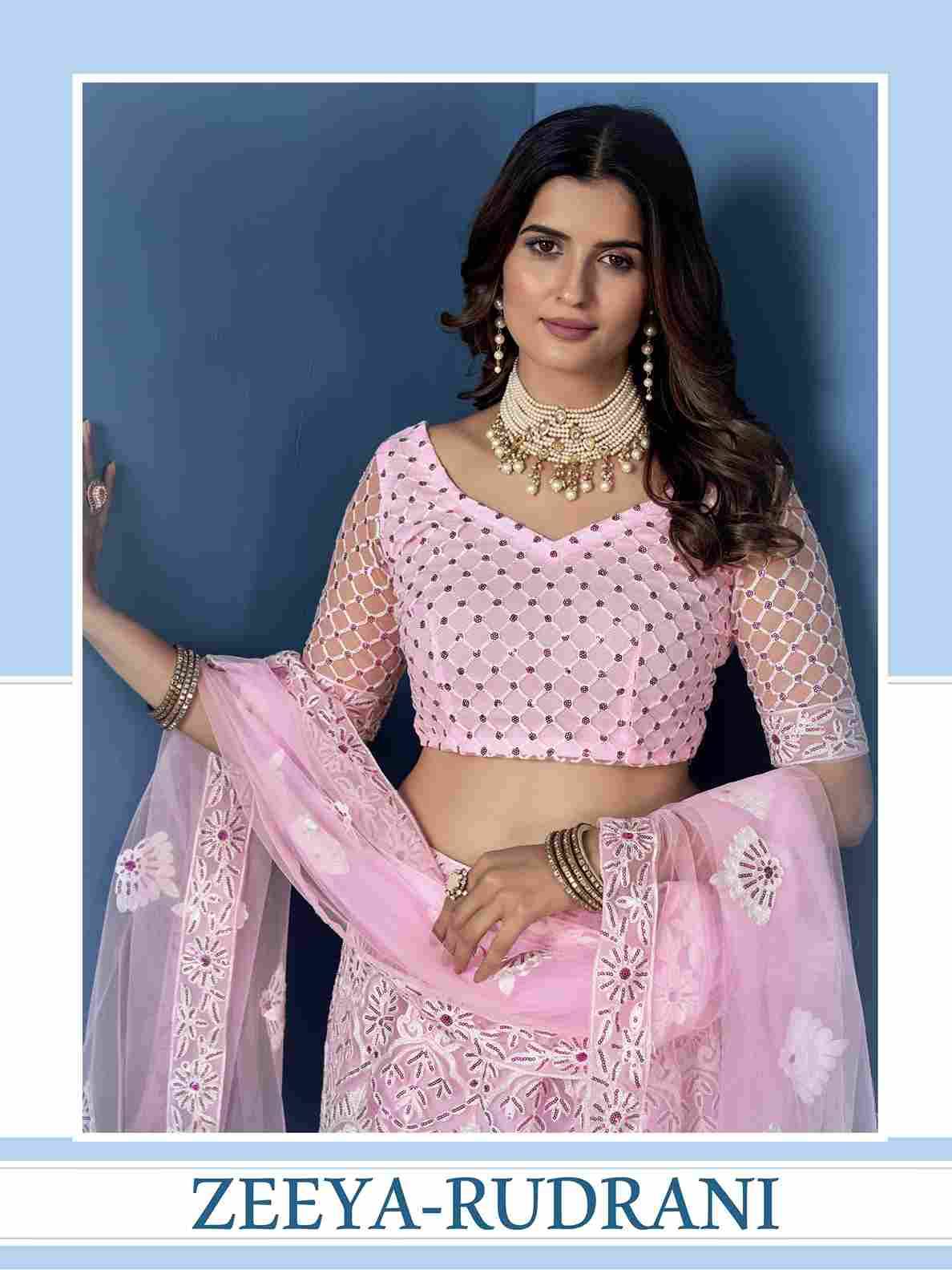 Rudrani By Zeeya 21001 To 21003 Series Festive Wear Collection Beautiful Stylish Colorful Fancy Party Wear & Occasional Wear Net Lehengas At Wholesale Price