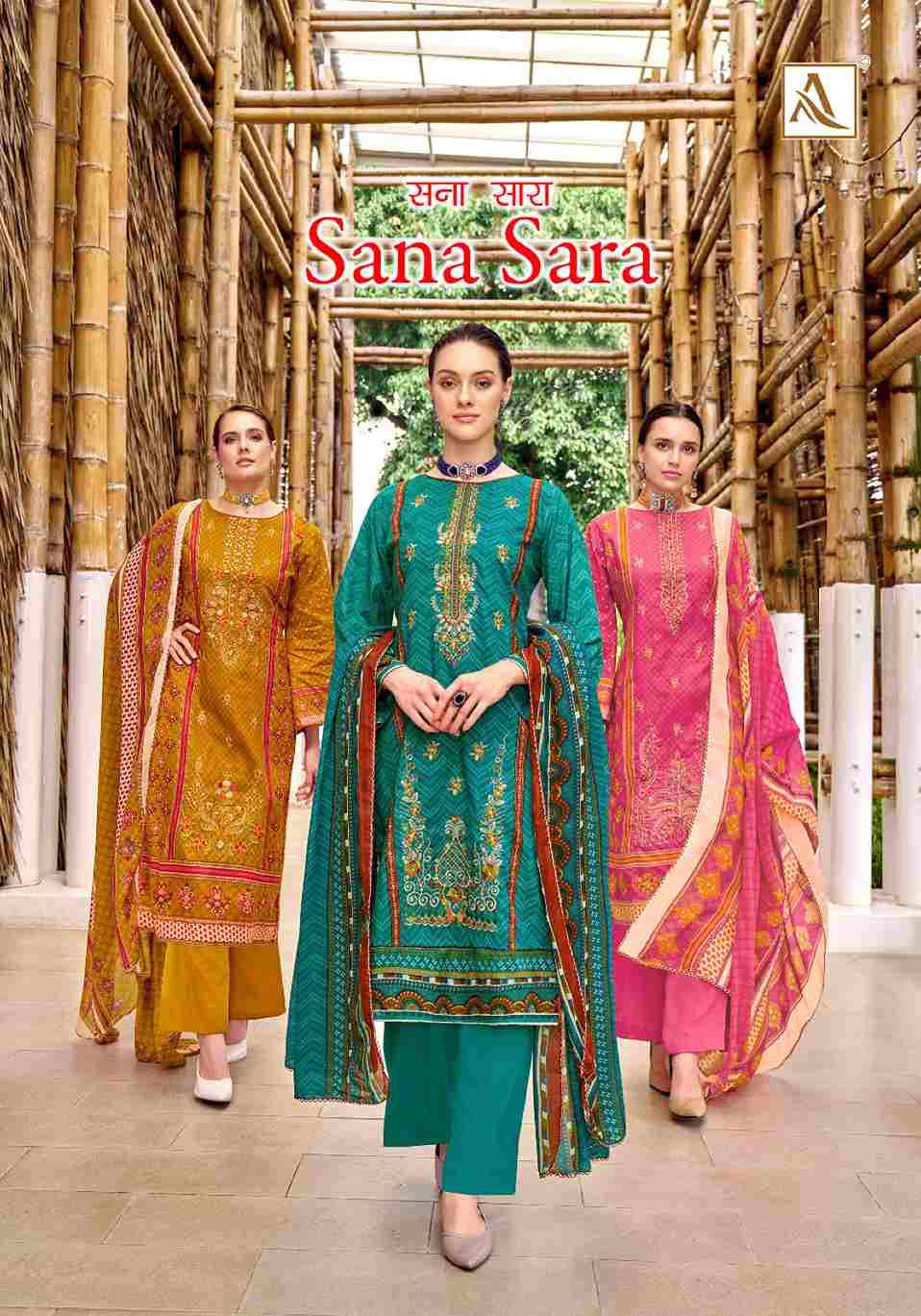 Sana Sara By Alok Suit 1427-001 To 1427-008 Beautiful Festive Suits Colorful Stylish Fancy Casual Wear & Ethnic Wear Pure Cambric Print Dresses At Wholesale Price