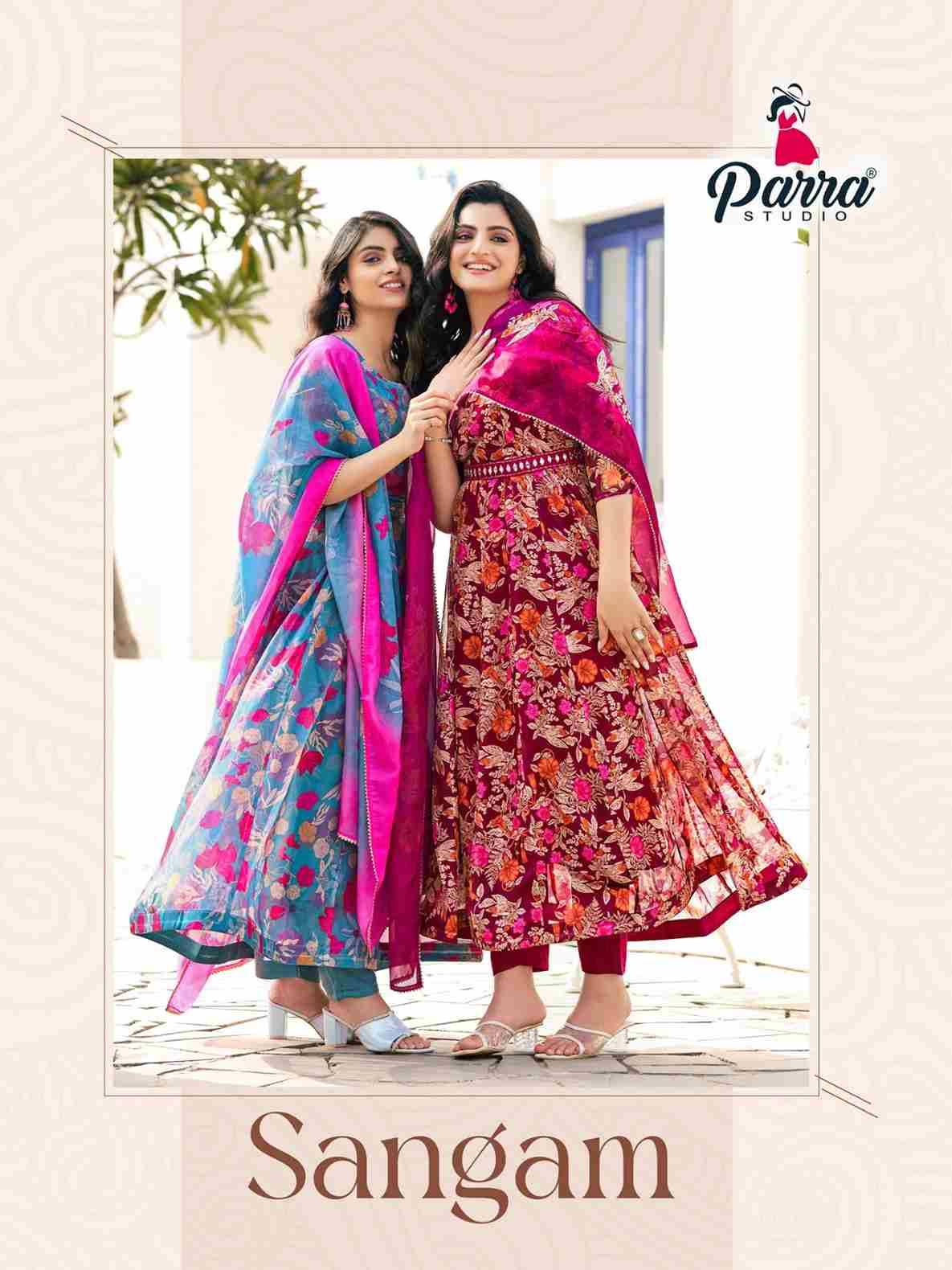 Sangam By Parra Studio 10001 To 10006 Series Beautiful Pakistani Suits Colorful Stylish Fancy Casual Wear & Ethnic Wear Soft Organza Dresses At Wholesale Price
