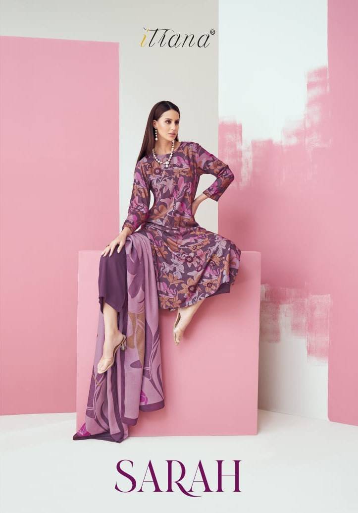 Sarah By Itrana Designer Festive Suits Beautiful Stylish Fancy Colorful Party Wear & Occasional Wear Muslin Silk Dresses At Wholesale Price