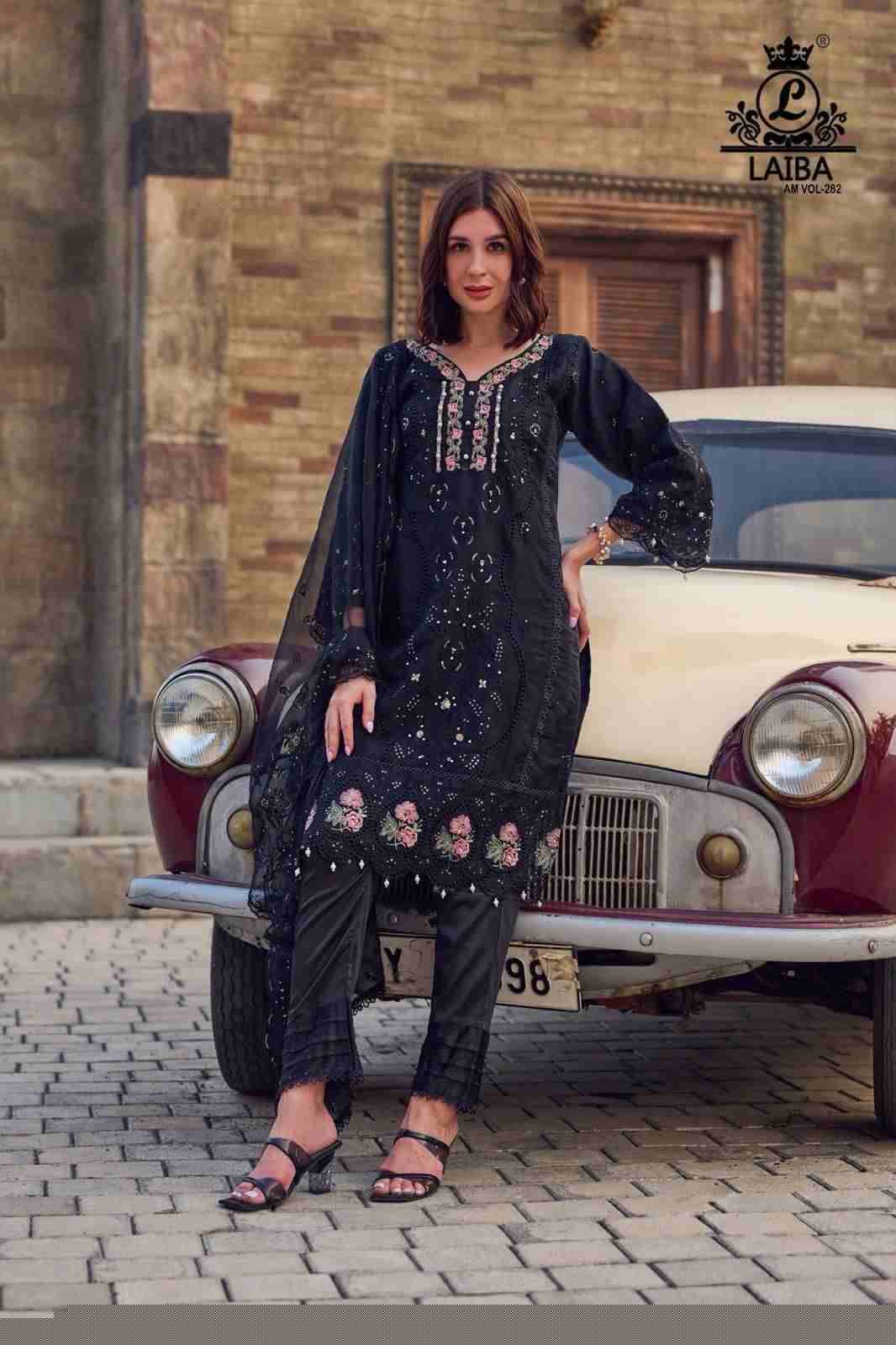 AM Vol-282 By Laiba 282-A To 282-B Series Beautiful Pakistani Suits Colorful Stylish Fancy Casual Wear & Ethnic Wear Pure Organza Embroidered Dresses At Wholesale Price