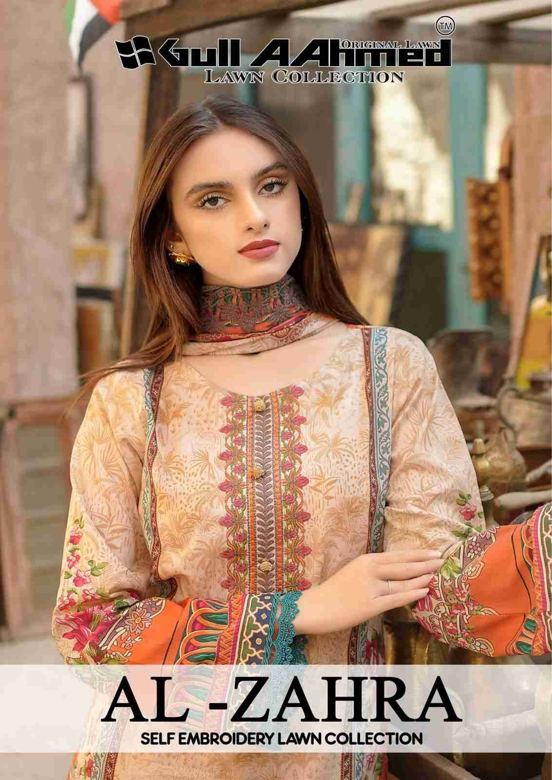 Al-Zahra By Gull Aahmed 1001 To 1006 Series Beautiful Festive Suits Stylish Fancy Colorful Casual Wear & Ethnic Wear Pure Lawn Embroidered Dresses At Wholesale Price